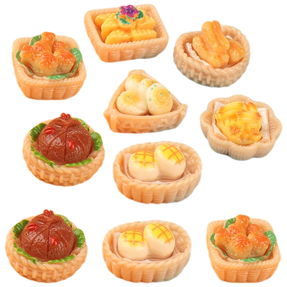 

15 Pcs DIY Food Toys Miniature Dollhouse Accessories Realistic Decorations Fake Food Props Montessori Educational Play Set