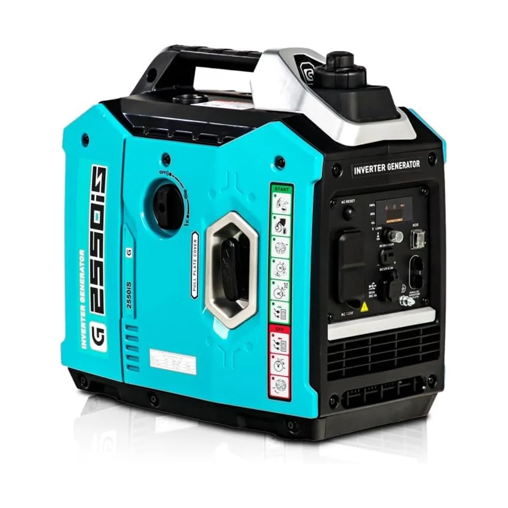 2550W Portable Inverter Generator, Outdoor Power Equipment, Small Super Quiet Generator, Gas Powered Generator for Camping