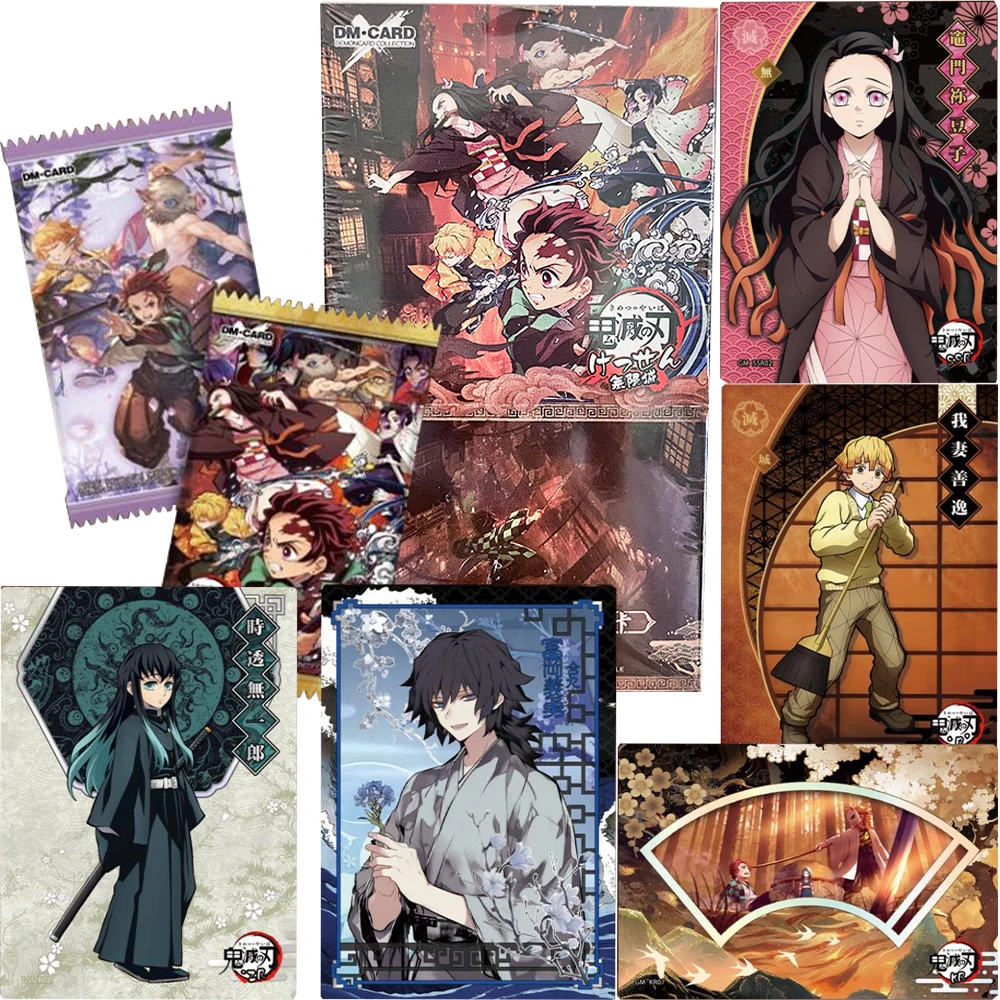 Hot Blooded Adventure Anime Demon Slayer Collection Card Cartoon Protagonist Enchanting Peripheral Stylish Surprise Cards Gifts