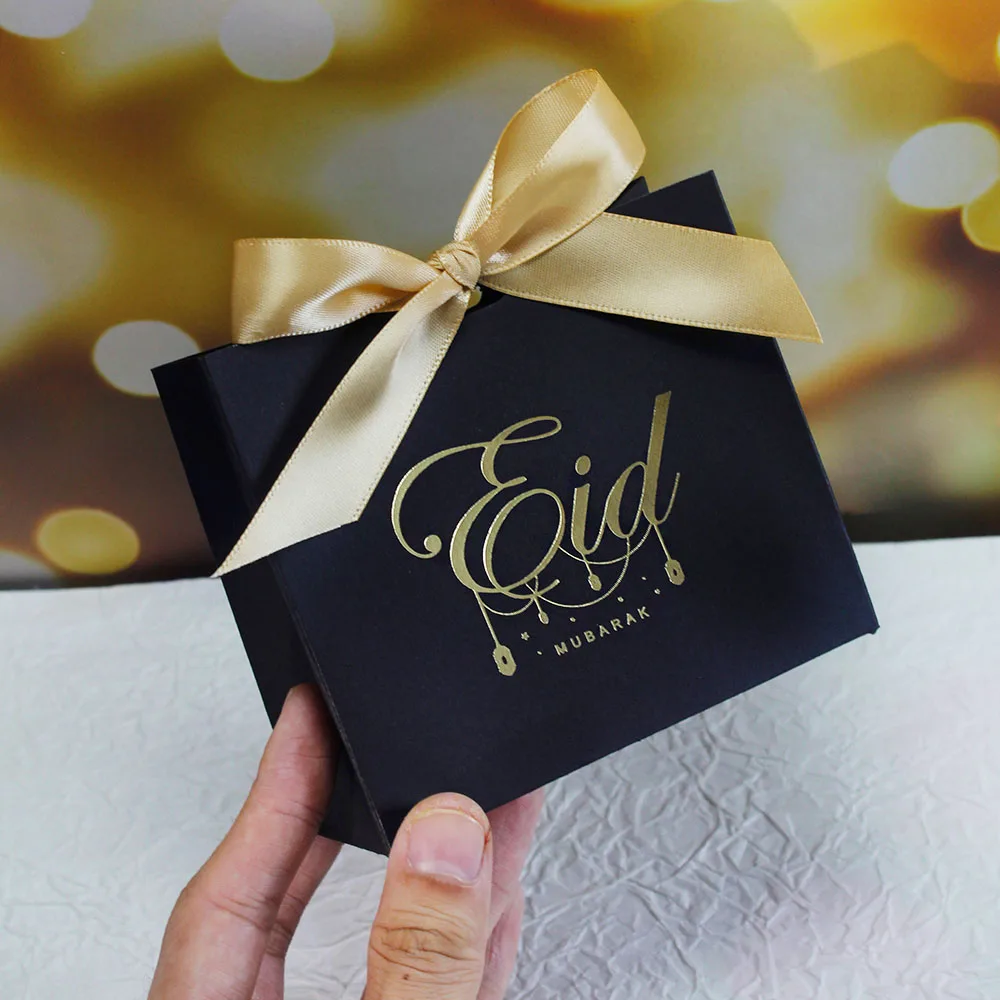 Eid Mubarak  candy box, exquisite gift box in green and black, a must-have for festivals, favored by the Ramadan holiday