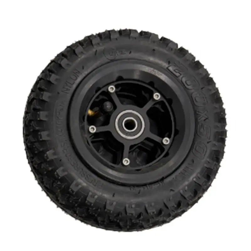 A09E-9 Inch Pneumatic Tires For Electric Skateboard Damping Cross Country Skateboard Tubeless Tyre Parts Rear Wheel