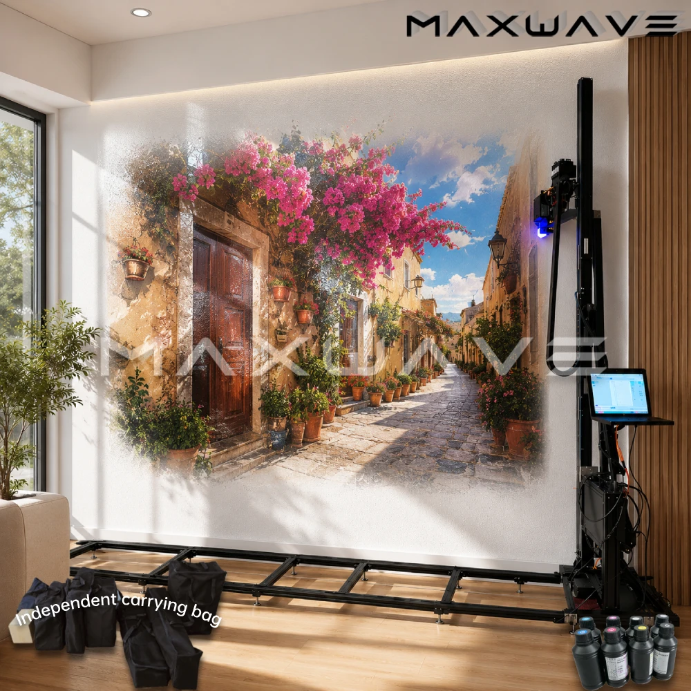 4M UV Wall Printer Mural Painting Vertical Printing Machine Home Decoration Wall Art Print Direct To Wall, Brick,Tile,Acrylic
