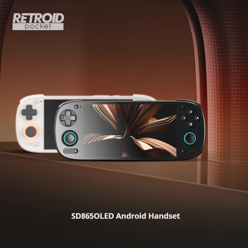 New Retroid Pocket 5 Sd865 5.5 Inch Oled Hd Screen Bluetooth 5.1 Android 5000mah Battery Android Handheld Game Console