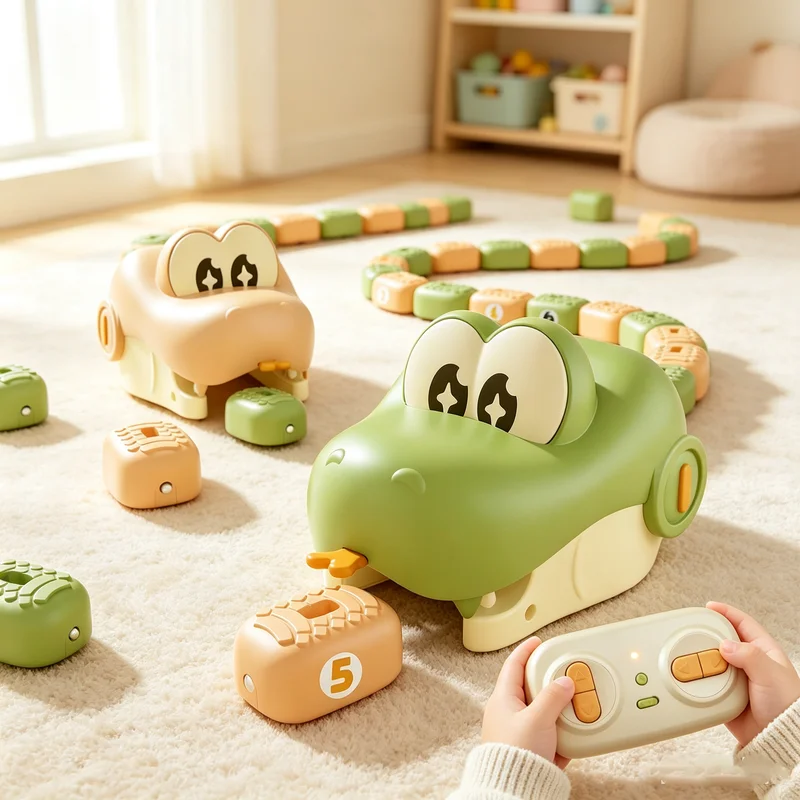 2PC 2.4G RC Animals Greedy Snake Children's Interactive Fun Toy Remote Control Multiplayer Game Parent-Child Interaction Gifts