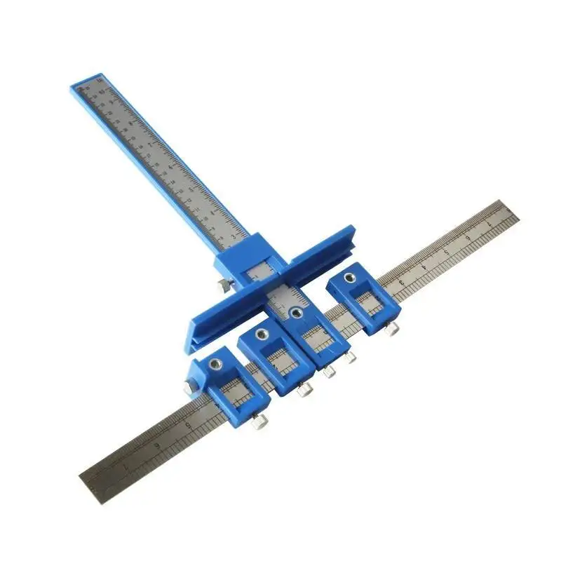 

Handle Punching Positioner Punch Locator Drill Guide Multifunctional Woodworking Installation Drawer Furniture Drilling Tools