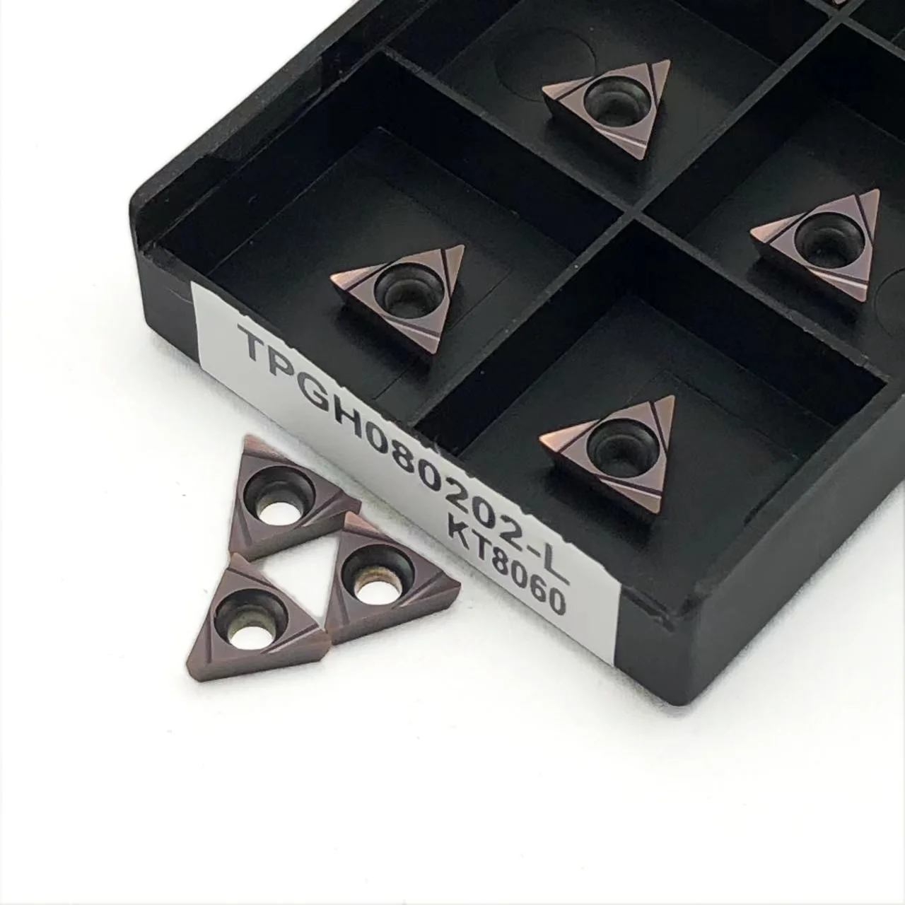Outil de trou intérieur de tour CNC, lame en métal diamanté, lame en carbure, TPGH090Ath, TPGH080204, TPGH110302,TBGT060102 KT8060