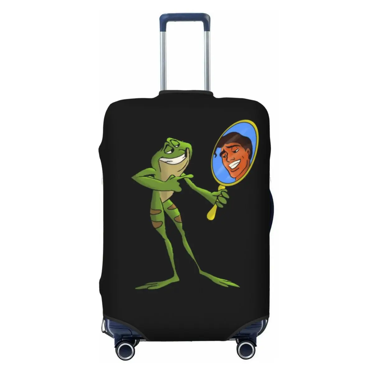 

Чехол для чемодана с изображением принцессы и лягушки, эластичный защитный чехол для дорожного чемодана, подходит для чемоданов 18-32 дюймов