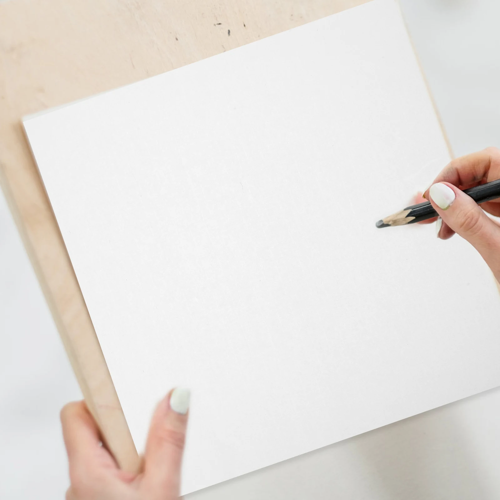 

Rectangular Lens Paper for Calligraphy Drawing Writing Craft Durable Scrapbooking Lightweight Storage Beginner Lover