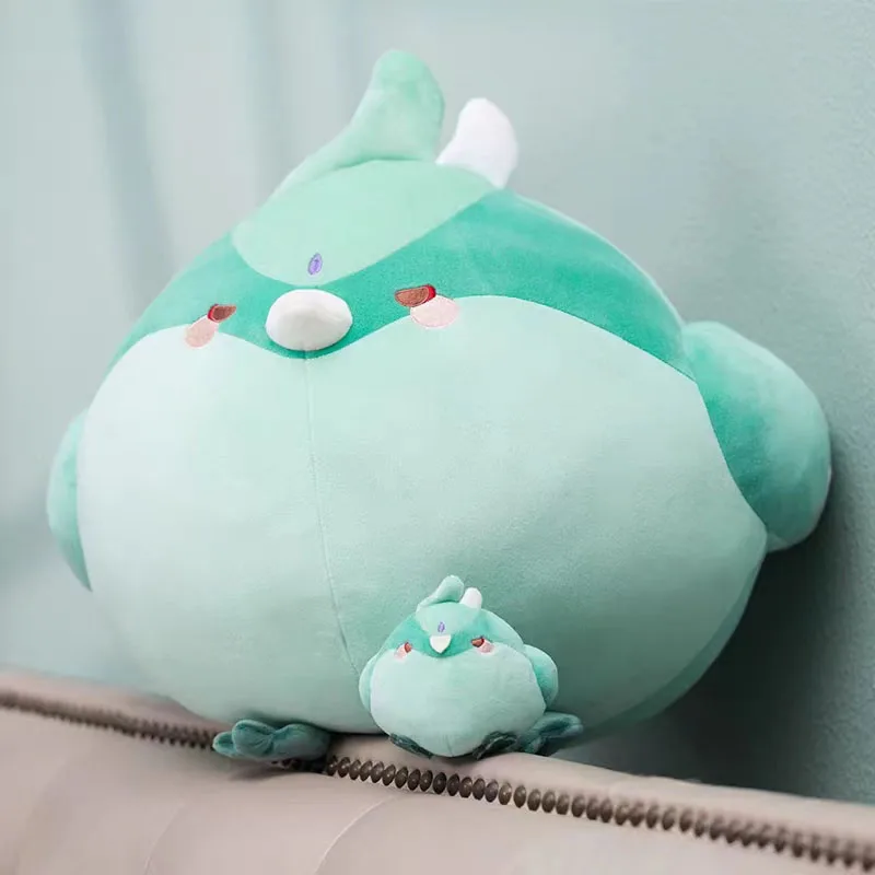 Genshin Impact Plush Toys Xiao Plushie Vigilant Yaksha Anime Green Bird Game Doll Toy Stuffed Pillow for Christmas Gifts