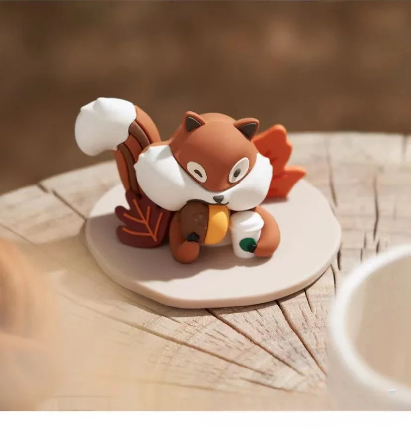 Hot Sale Cartoon Squirrel Stump Cup Lid Ceramic Coffee Cups Mug Mugs Drinking Juice Milk Home Office Gift for Girls