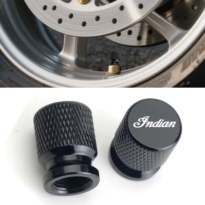 Motorcycle Accessories CNC Tire Valve Caps Air Stem Cover Plugs For Indian FTR 1200 S FTR1200 Carbon / Rally Chief VINTAGE Scout