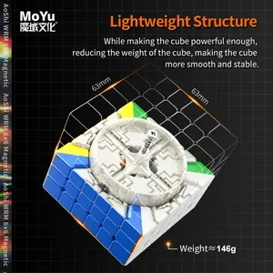 Moyu Oshi WRM 6x6x6 Magic Cube Magnetic Speed Clicker Last Professional Fidget Toys aohi 6x6 Magic Cube Puzzle 8 Hauptverkaufsmagie Cube 6x6x6 Professional - №8