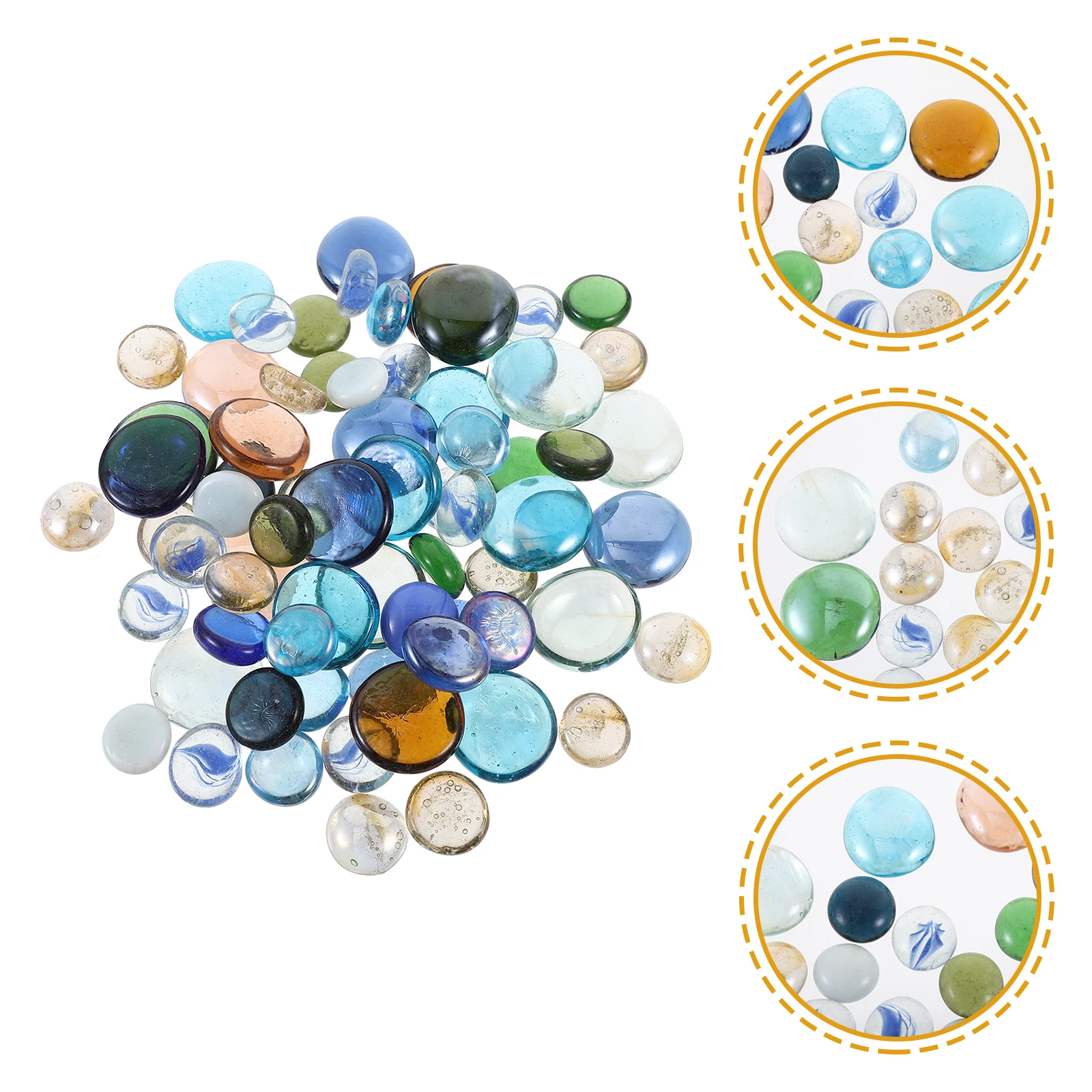 

500g Aqua Fluorescent Stones Mixed Colors Decorative Rocks Safe Fish Tank Gravel Aquarium Pond L Pebbles