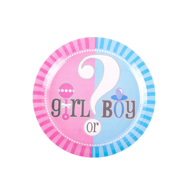 180*108cm Gender Reveal Theme Party Disposable Tablecloth Supplies Boy Or Girl Happy Birthday Table Cover Tableware Decoration