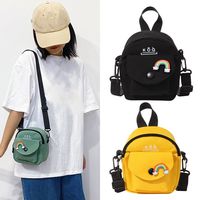 1PC Fashion Women Girls Canvas Cross Body Bag Cute Casual Canvas Bag Tote Bags Shoulder Bag Messenger Purses Travel Wallet