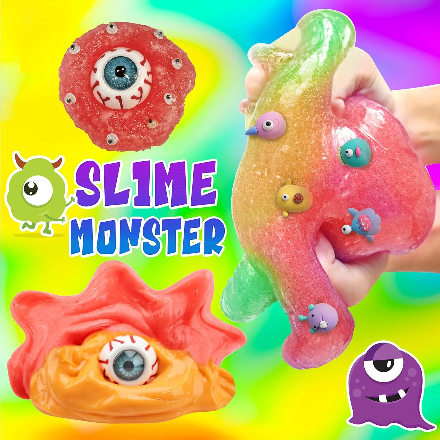 Jouet de développement sensoriel pour enfants, kit de slime monstre à une œillette à faire soi-même, cadeau éducatif