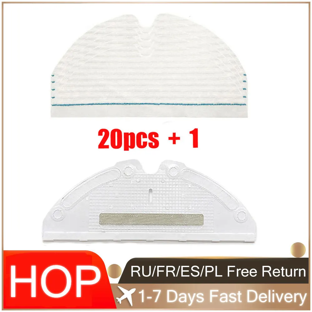 Disposable Mop Cloths Rags Accessories For Roborock S50 S55 S5 Max S6 Pure S6 MaxV S4 S5 S60 S61 S65 E25 E35 Vacuum Cleaner Mop