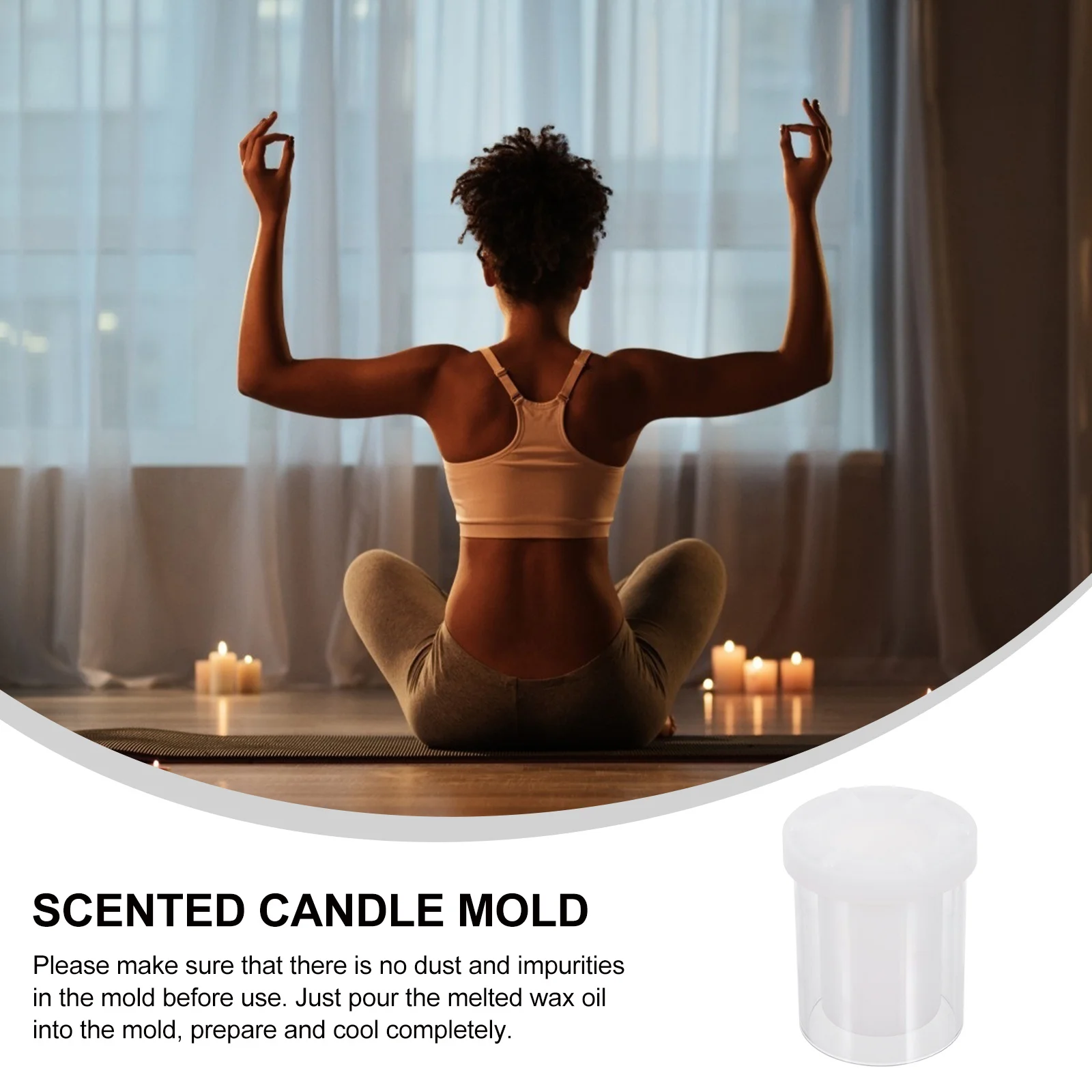 

Diy Plastic Durable Hollow Mold For Scented Creative Candles Easy Clean Flexible Silicone Craft Molds Decorative