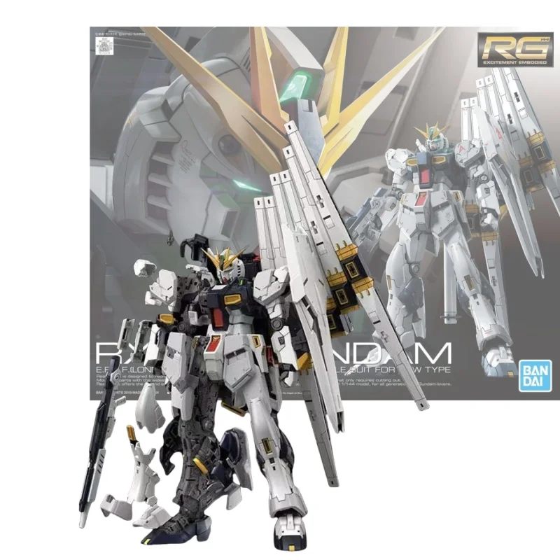 

Bandai Rg 1/144 Winged Float Cannon, оснащенная V Gundam Winged V Base, эксклюзивный крутой подарок, фигурка механического воина, развивающая игрушка