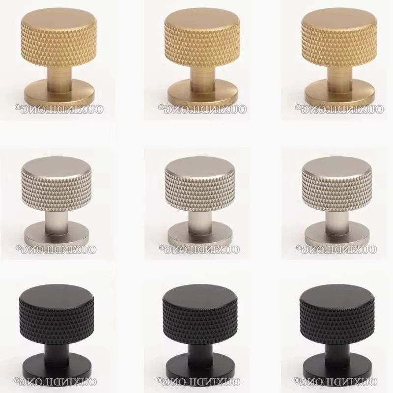 

Набор из 8 латунных рифленых Т-образных ручек для мебели: для ящиков, шкафов, гардеробов, книжных шкафов, комодов, обувниц