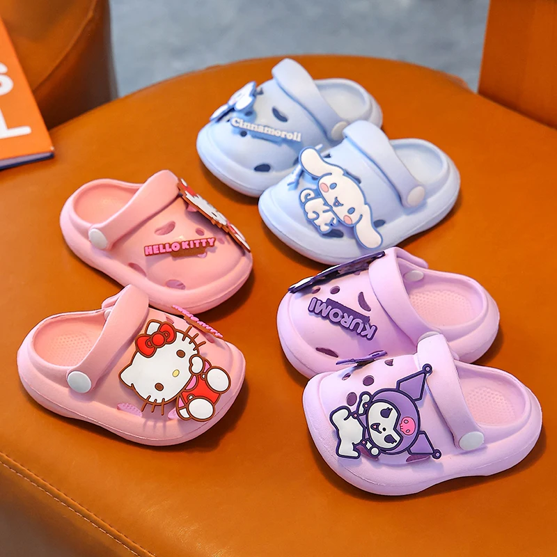 

Sanrio authentic children's slippers, cartoon indoor and outdoor non-slip soft bottom cute baby slippers