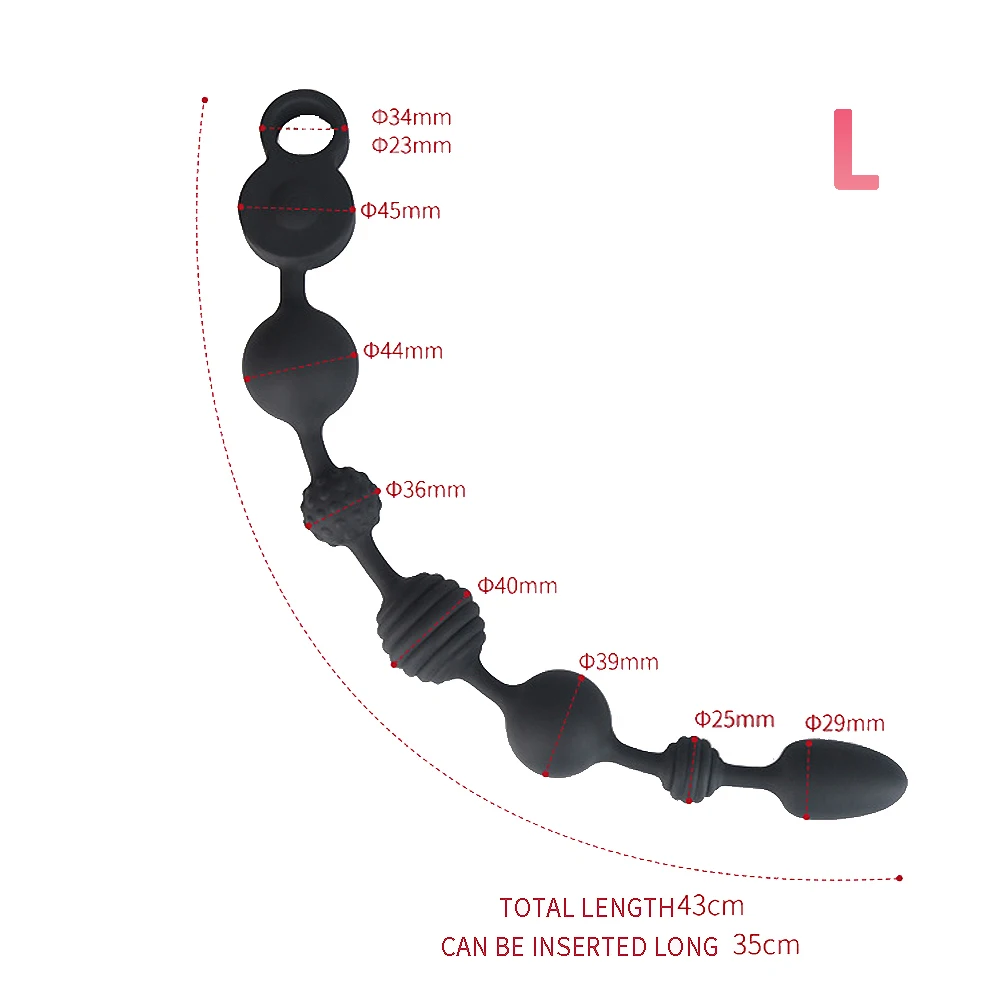 Длинные анальные шарики, вибратор, силиконовая вибрирующая Анальная пробка, секс-игрушки для мужчин и женщин, гей-вагинальные анальные шарики,