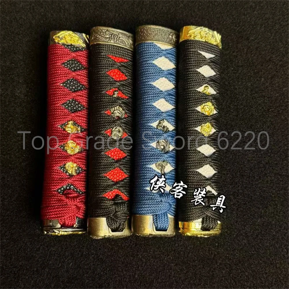 A Set Very Beautiful 15cm Handle Tsuka + Alloy Handguard Tsuba For Japanese Samurai Katana Tachi Sword Fittings