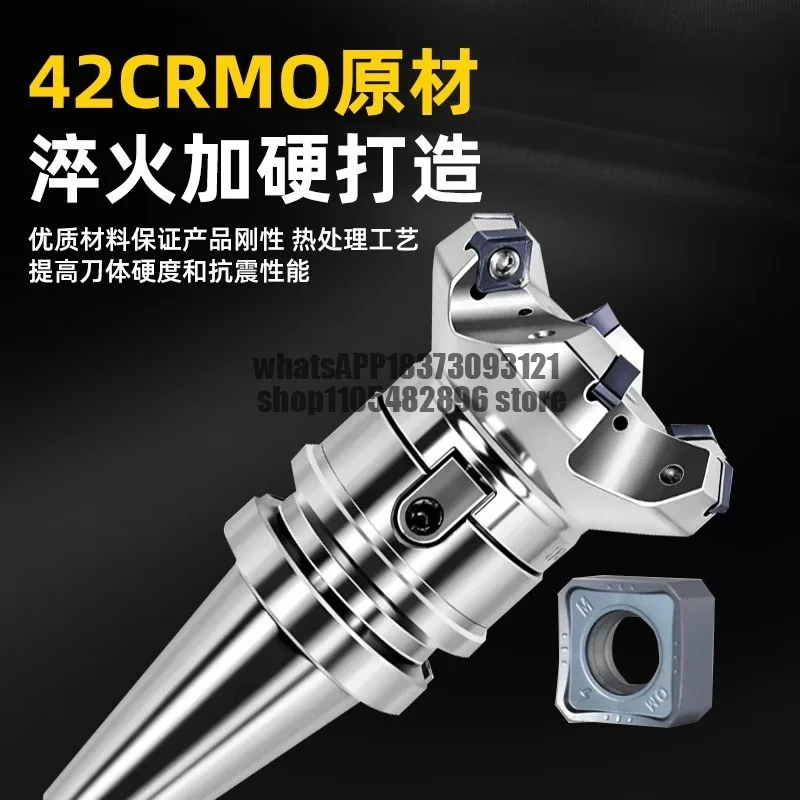CNC milling cutter plate SNMX88°1205 series paired with insert SNMX12 fast-feed milling cutter