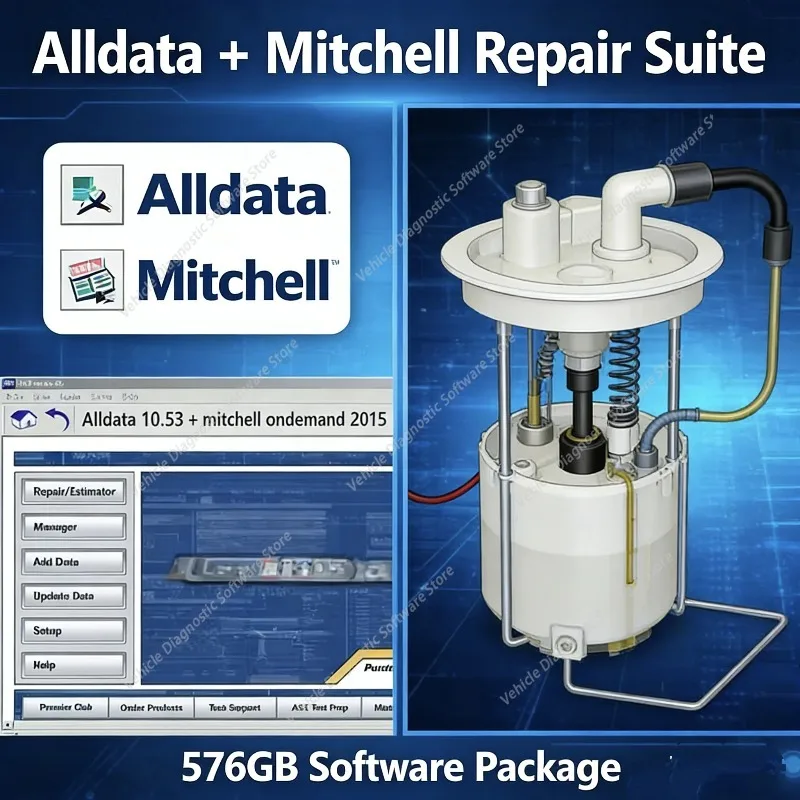 Hot Latest alldata 10.53 software + mitchel l On demand 5 auto repair alldata software All data car software with Wiring diagram