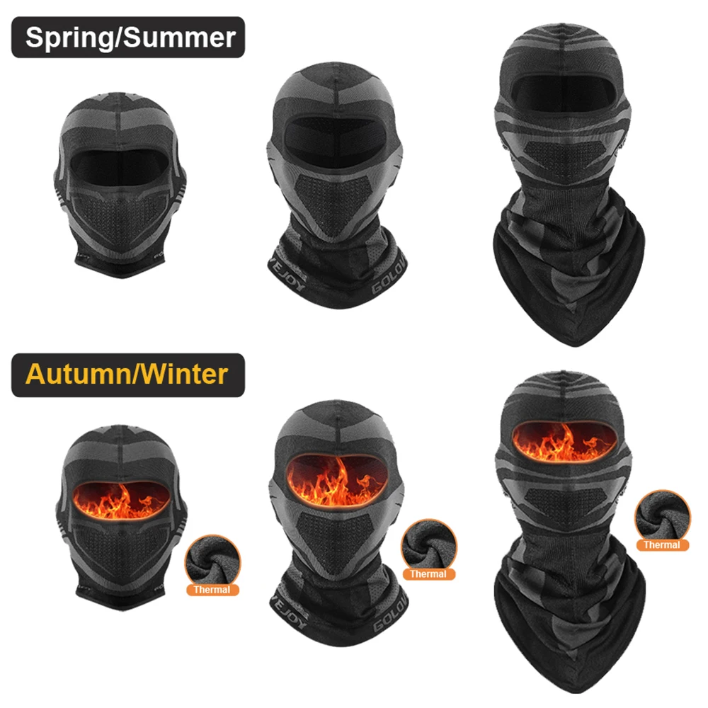 Balaclava Winter Motorcycle Face Mask Full Face Breathable Ski Mask Motorcycle Cycling Bike Scarf Hat Casco Moto Helmet Hood