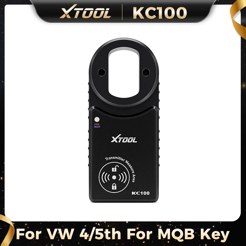 XTOOL KC100 IMMO Programmer For VW 4&5th For BMW CAS1-CAS3 For Skoda MQB OBD Key Learning Work With X100PAD3 X100MAX D8S D9S