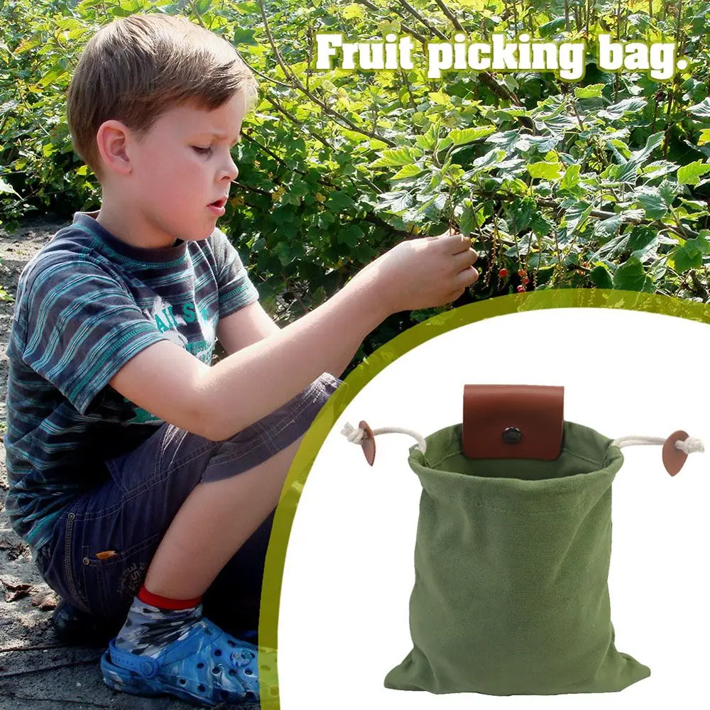 Container Outdoor Tools Collapsible Berry Pouch Hiking Outdoor Foraging Bag Bushcraft Bag Foraging Bag Fruit Picking Bag