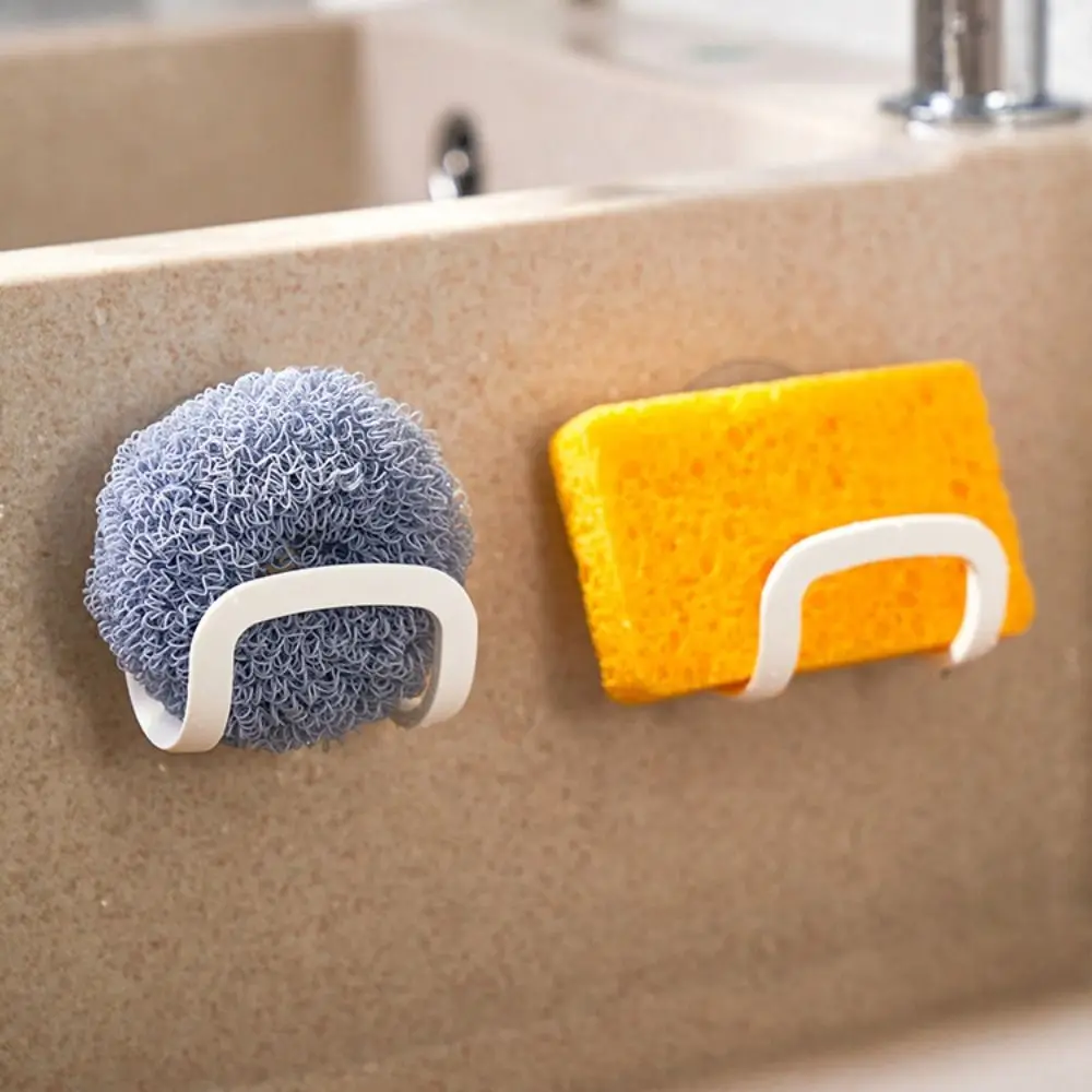 New Suction Cup Sink Drain Rack Multifunctional Durable Sponge Storage Holder PP Drainer Rack Kitchen Bathroom