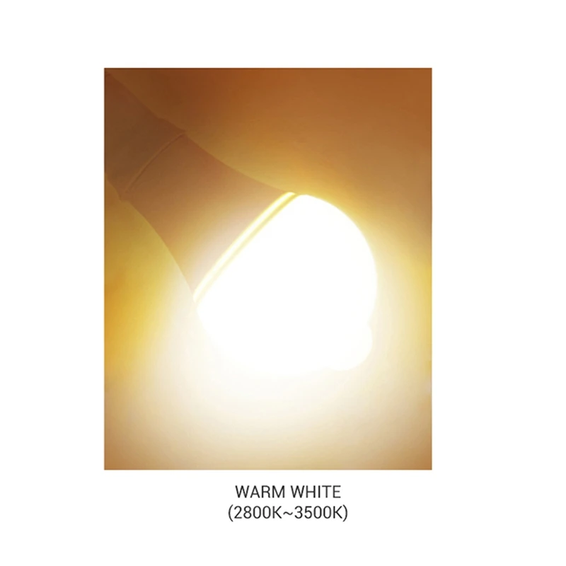 ELEG-4X 85-265V E27 PIR Motion Sensor Lamp 12W Bulb With Motion Sensor Infrared Motion Detector Security Light Warm Light