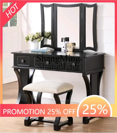

FG good-looking rural pastoral dressing table modern simple dressing table neoclassical solid wood dressing table
