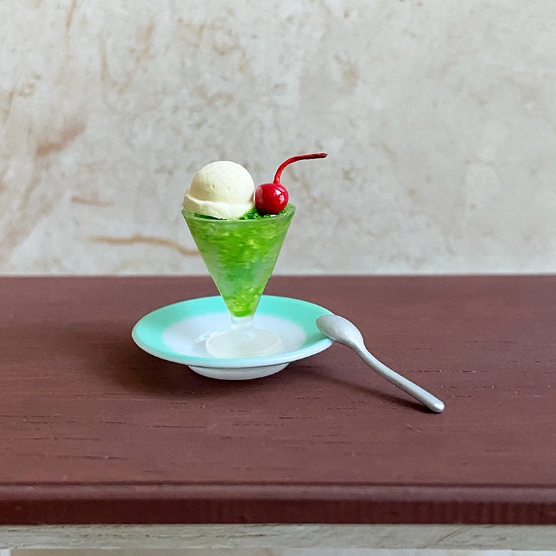 1/2pcs Drink Ice Cream Cups Cocktail Glass Model Pretend Play Mini Food Fit Play House Toy Doll Accessories Dollhouse Miniature