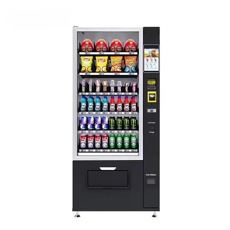 Customized Snack and Drink Combo Vending Machine with CE Certificate Combo Vending Machine With Rain Guards
