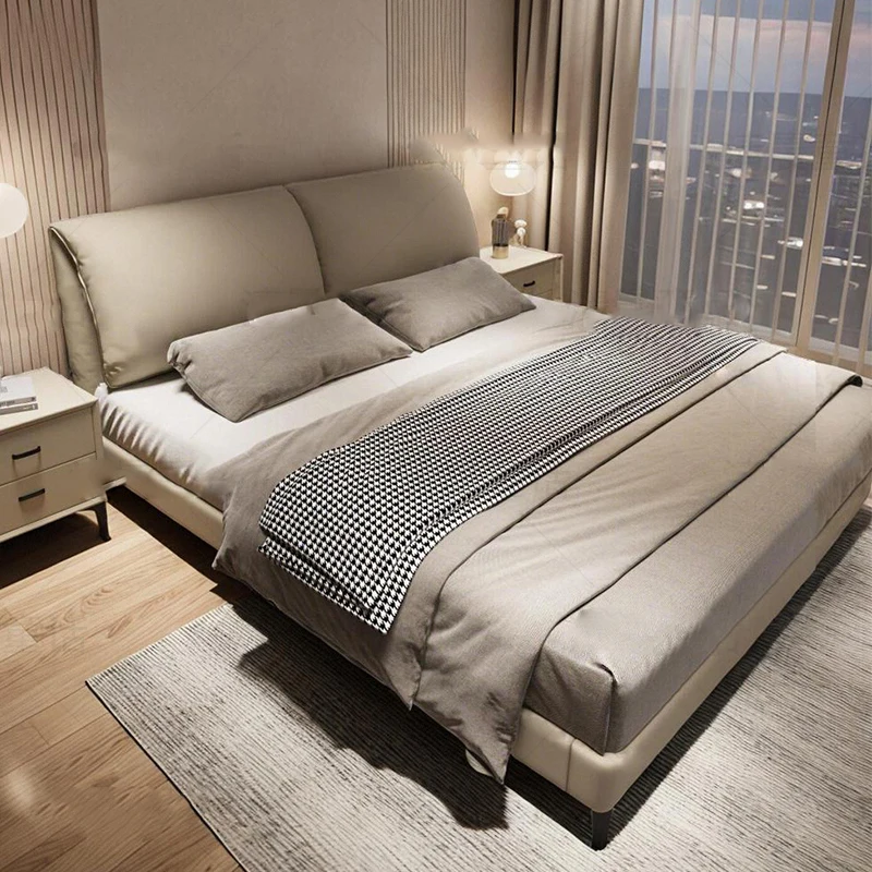 

Спальная безопасная кровать, современный дизайнер, китайский стиль, большой размер, модная интерьерная кровать, удобные украшения для комнаты Letto Matrimoniale