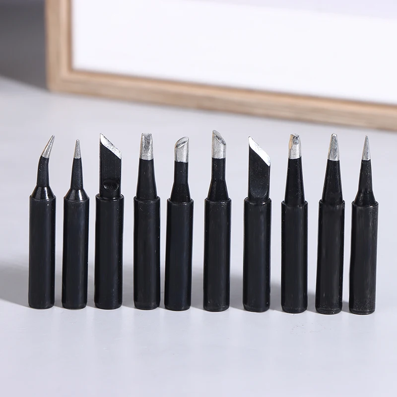 Customize Your Welding Station with 5Pcs/Pack 900M-T-I 900M-T-IS 900M-T-K Iron Soldering Tips in Black Copper