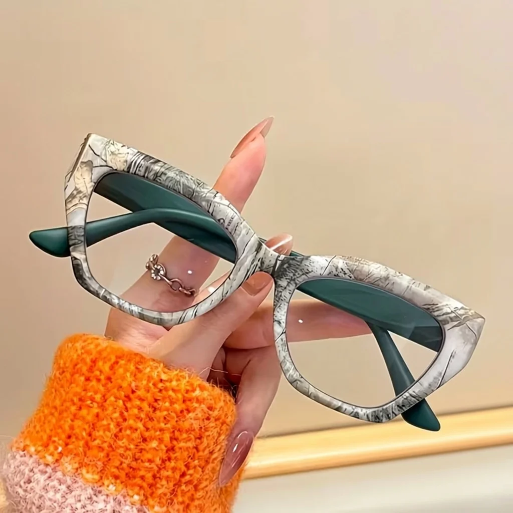 Women's Retro Cat Eye Reading Glasses with Anti Blue Light, Daily Casual and Fashionable Matching