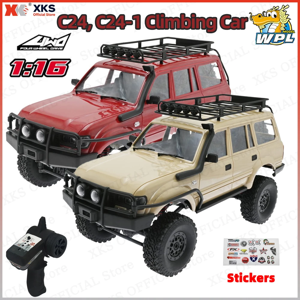 

XKS WPL C54 C54-1 1/16 Классическая модель 4WD Электрический радиоуправляемый внедорожный альпинистский грузовик 2,4G Светодиодные фонари с дистанционным управлением Игрушка в подарок для мальчиков