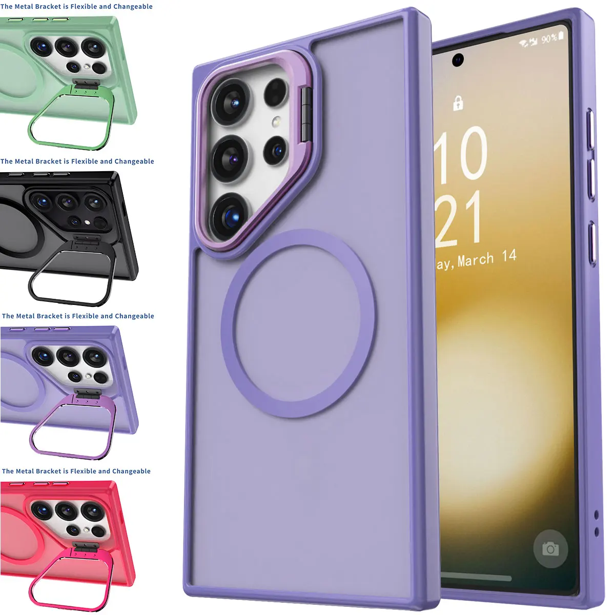 

For Samsung Galaxy S23 S23 Plus S23 Ultra 5G Rugged Phone Case Shockproof Kickstand Holder Heavy Duty Protective Cover