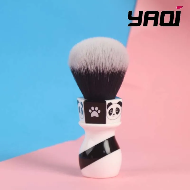 Shaving Brush YAQI 24mm The Panda Tuxedo Knot Mens Wet Shaving Brush By Henry Hakamaki