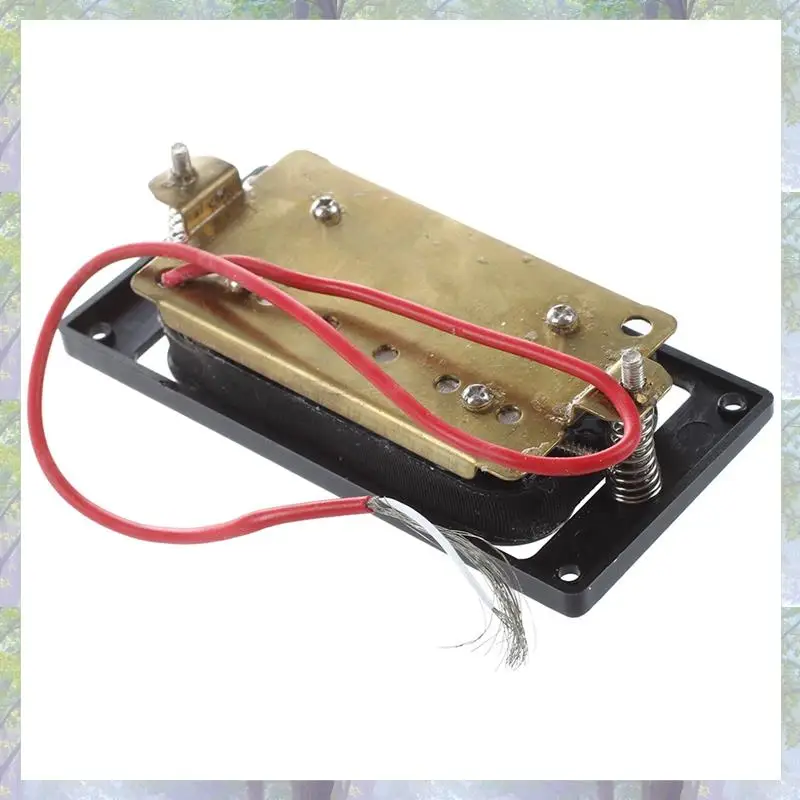 2 قطعة التقاطات الغيتار الكهربائي لفائف مزدوجة + برغي الإطار و 1 مجموعة الغيتار باس الرقبة المشتركة الطويق جلبة مع المسمار