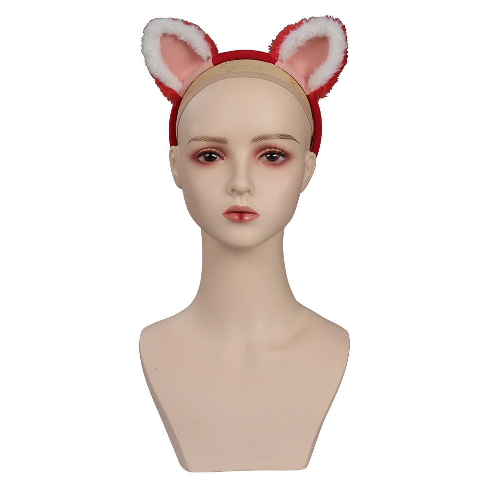 Turning Cosplay Red Abby Headband Cartoon Panda Costume Accessories Cat Ear Hairband Kids Children Halloween Carnival Gifts