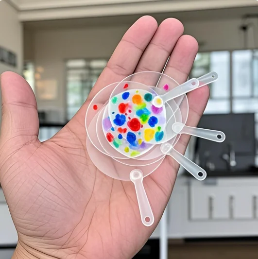 50Pcs Child Handmade Material Wedding Party Favors Cute Mini Transparent Fan Plastic Blanks Sheet DIY Concert Craft Supplies