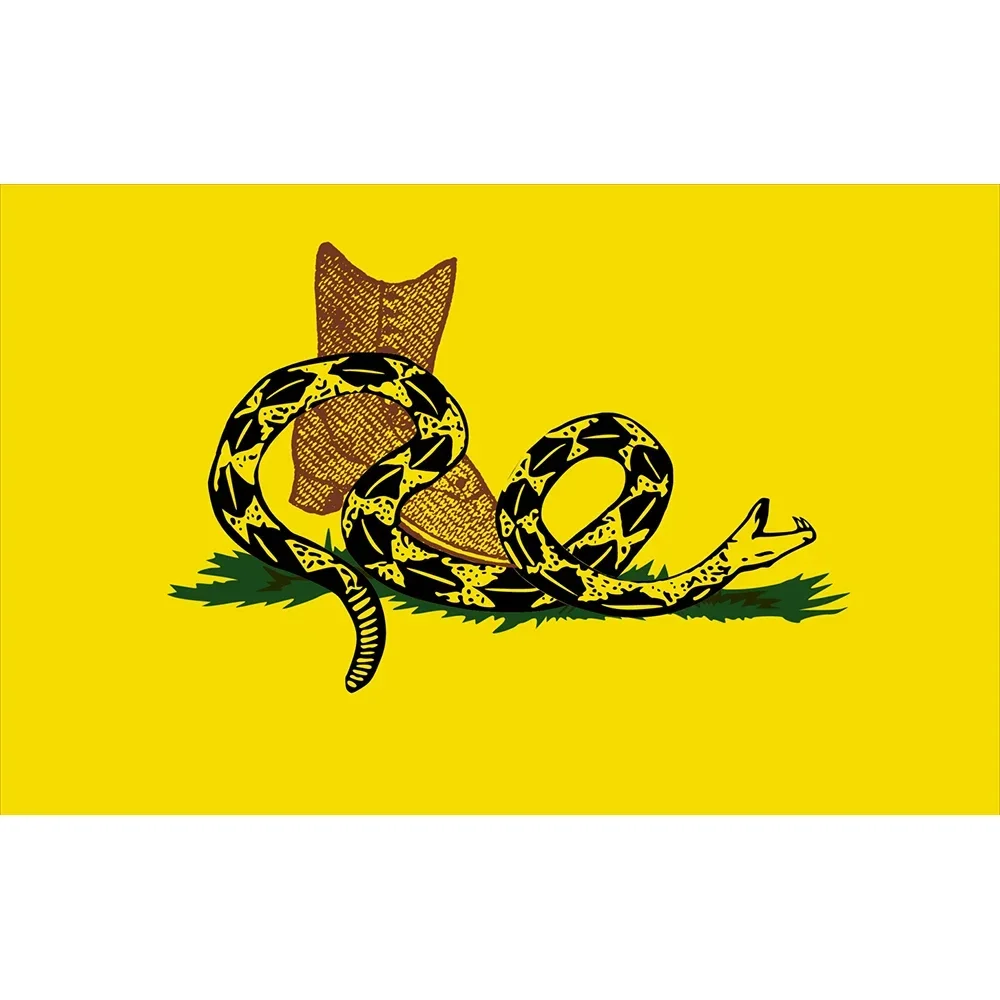 90x150cm CUSTOM Liberty Flag With DON'T TREAD BANNER No flagpole