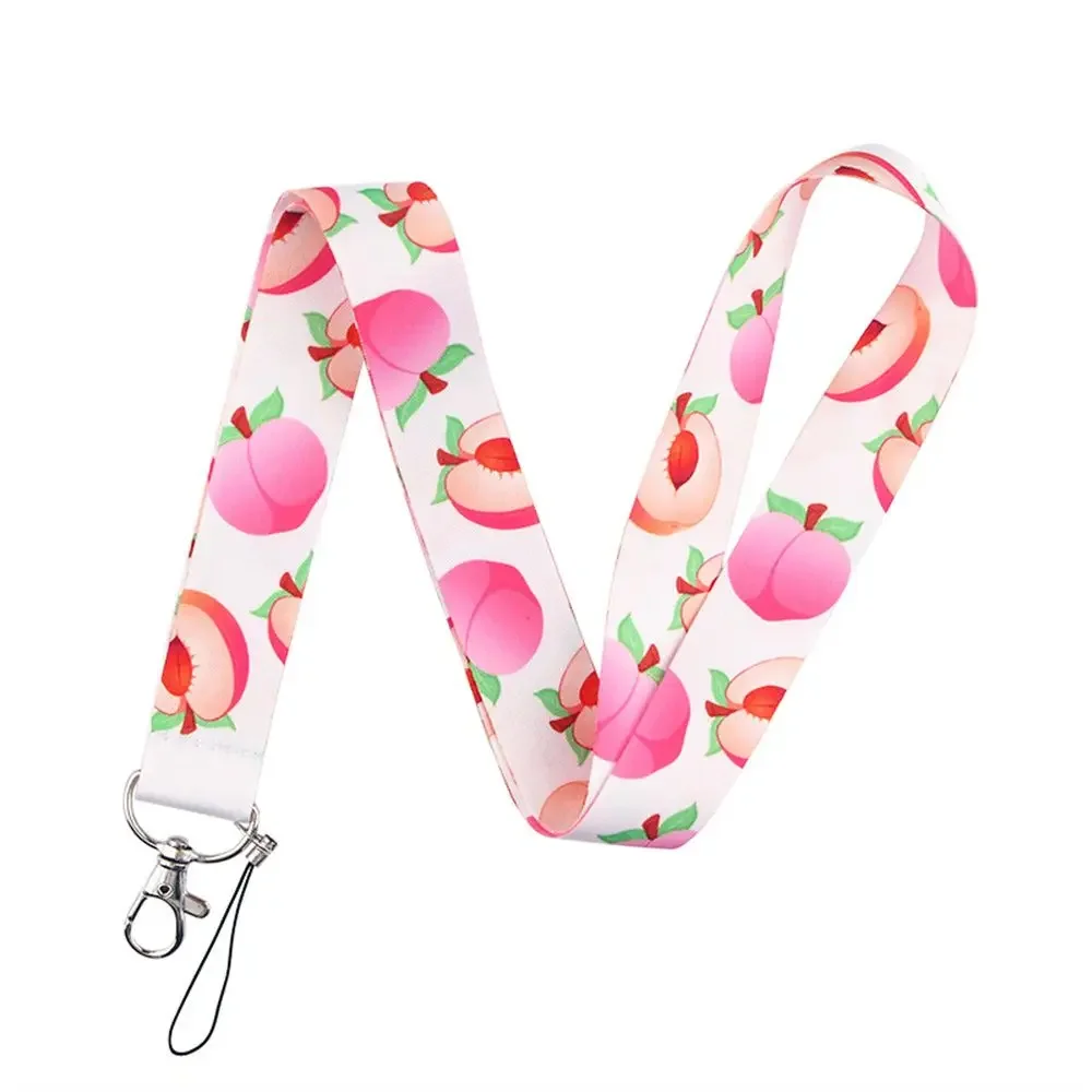 

Holder Name Tag Holder Webbings Ribbon Hang Rope Cheery Avocado Strap Cartoon Fruits Lanyard Phone Lanyard Phone Hang Rope
