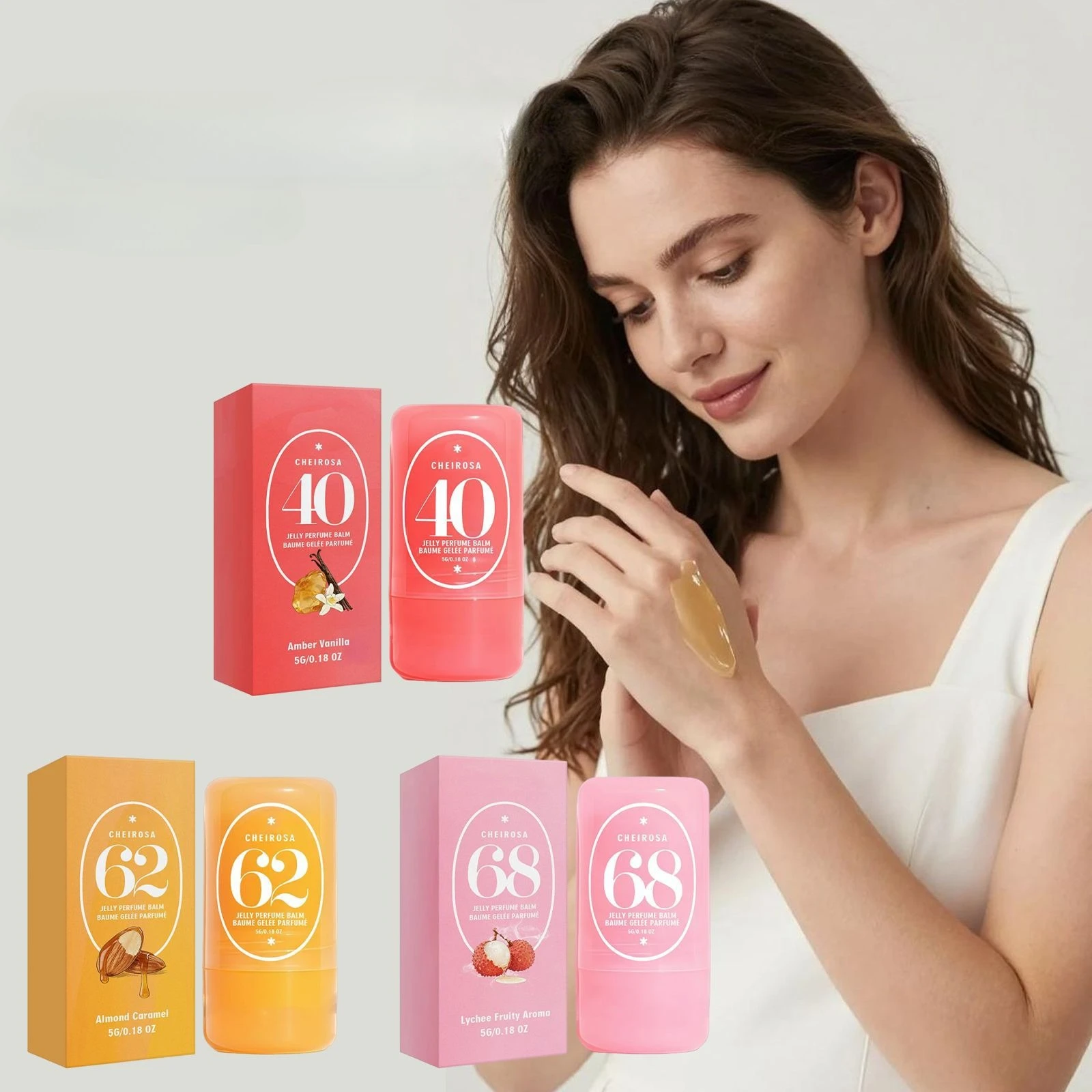 Solid state perfume paste portable & carrying leaving a natural fragrance Long-lasting fresh elegant Skincare