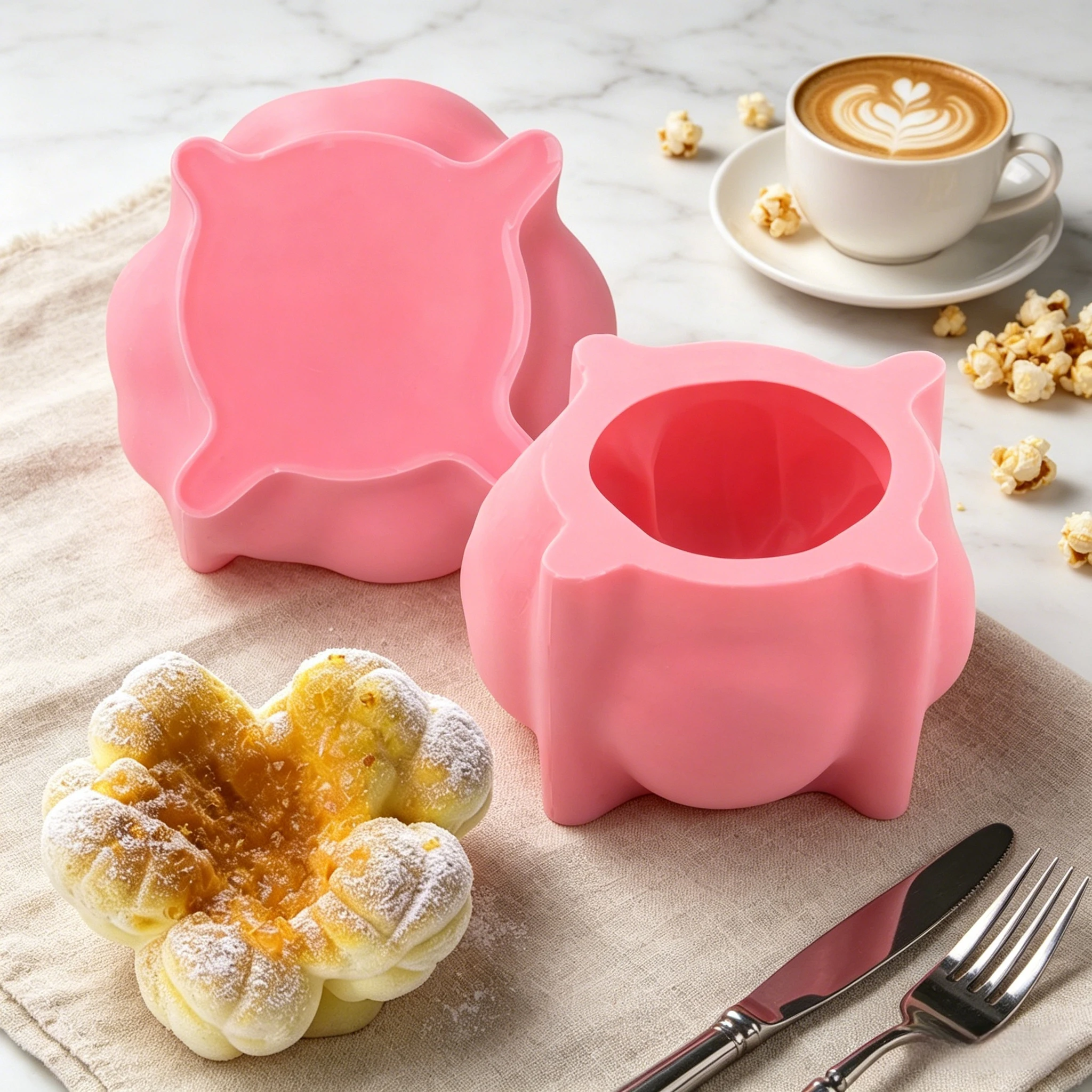 Single Cavity Popcorn Design Silicone Cake Molds Chocolate Mould Food Grade Bakeware DIY Candle Mold Dessert Baking Tools
